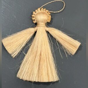 Vintage Natural Fiber Angel Ornament